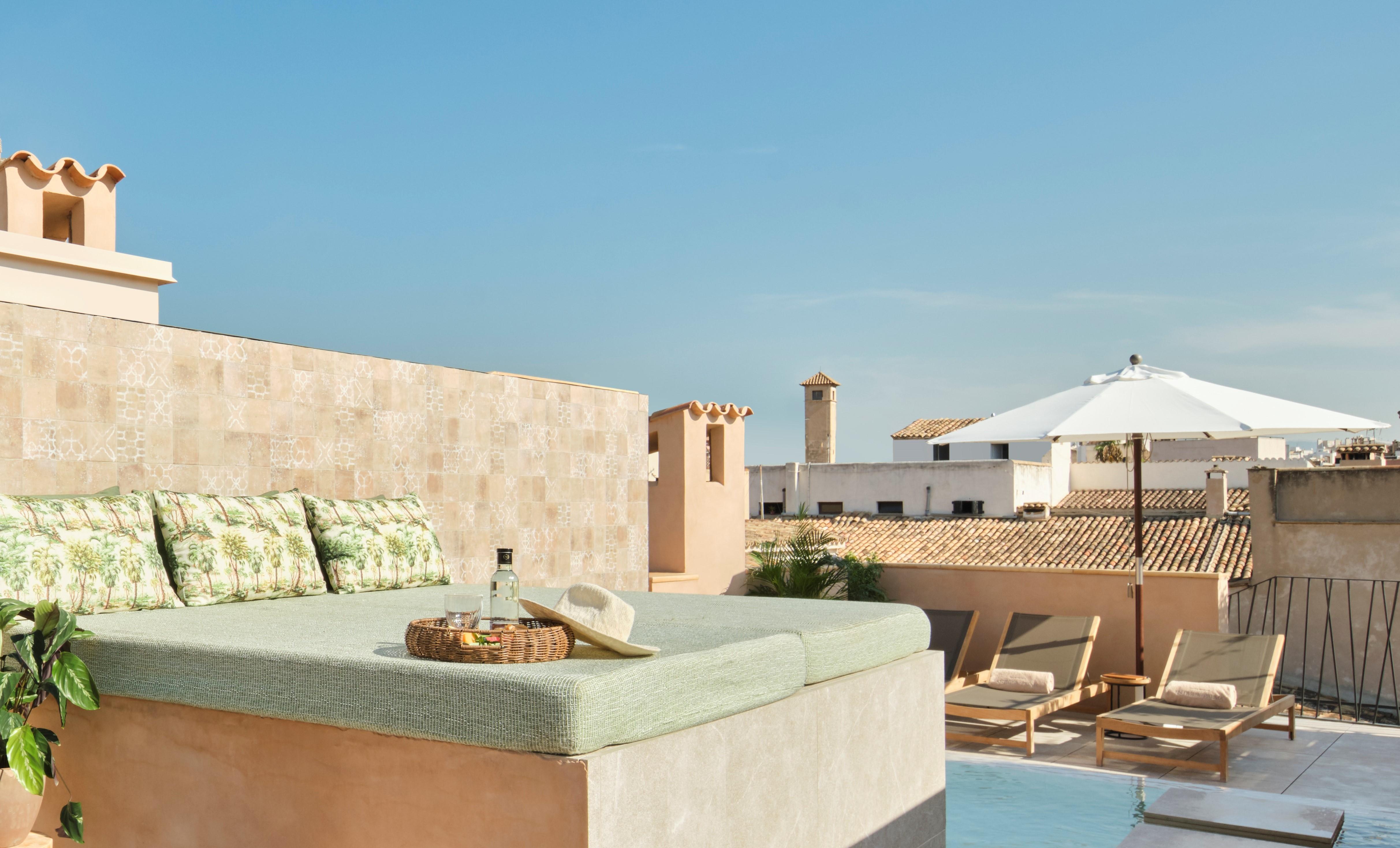 Hotel Antigua Palma - Casa Noble Exterior foto Rooftop terrace at the Hotel Villa Bonita