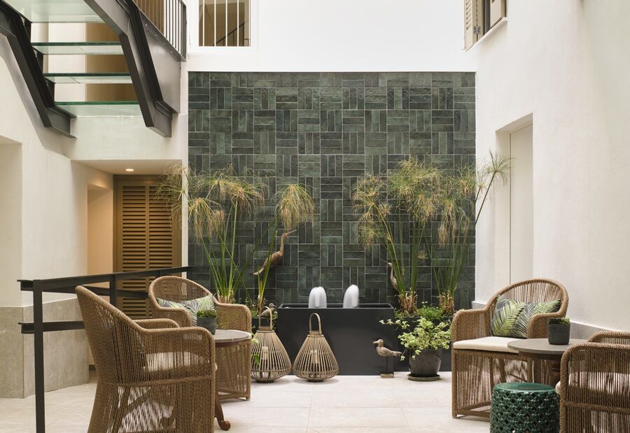 Hotel Antigua Palma - Casa Noble Exterior foto Interior courtyard