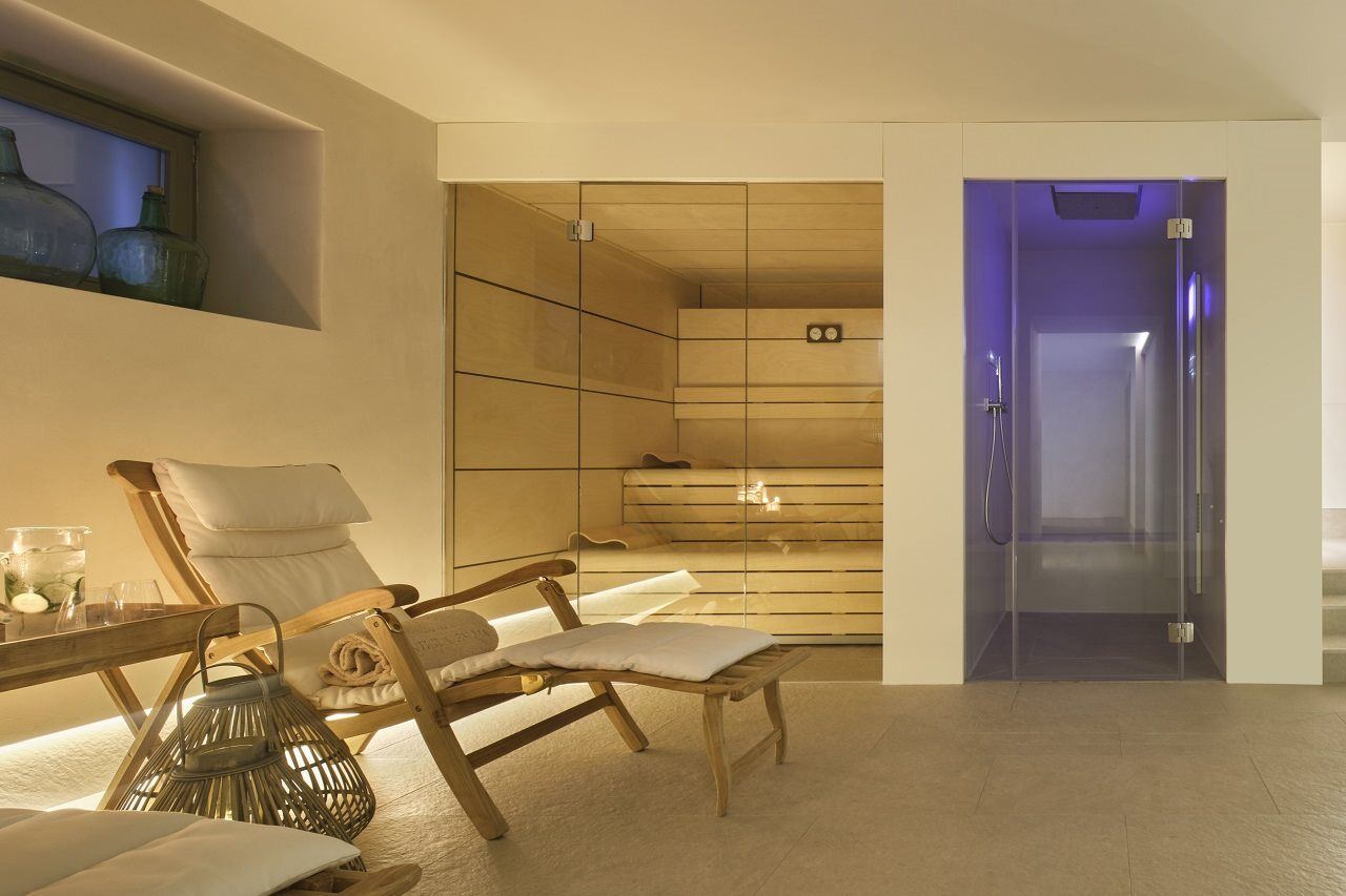 Hotel Antigua Palma - Casa Noble Exterior foto A modern steam room